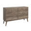 Commode double 6 tiroirs pour chambre double Breux Mid-Century-1263105319