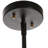 Geona 5-Light Dimmable Globe Chandelier Black Rods