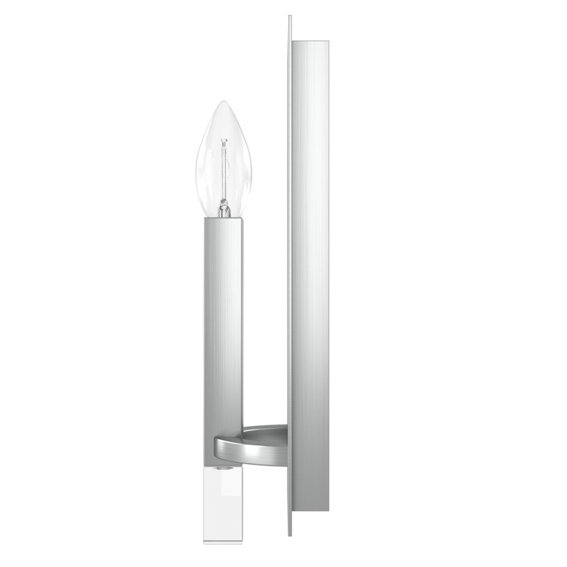 Hunter Sunjai 1 Light Sconce Wall Light Fixture, Brushed Nickel