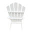Chaise d'extérieur blanche d'intérieur - et confortable, siège large, accoudoir, facile à construire, fabrication de 110 lb, capacité de poids, capacité confortable-791232582