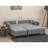 Modern Corner Sofa Bed, Grey, 80.7 x 33.5 x 55.1 inches | 100% Polyester Fabric, Wood/MDF Frame | Easy Clean, Scandinavian Design | Comfortable 28 DNS Foam Cushioning | Perfect for Small Spaces & Guest Rooms-1990515546-1990515544