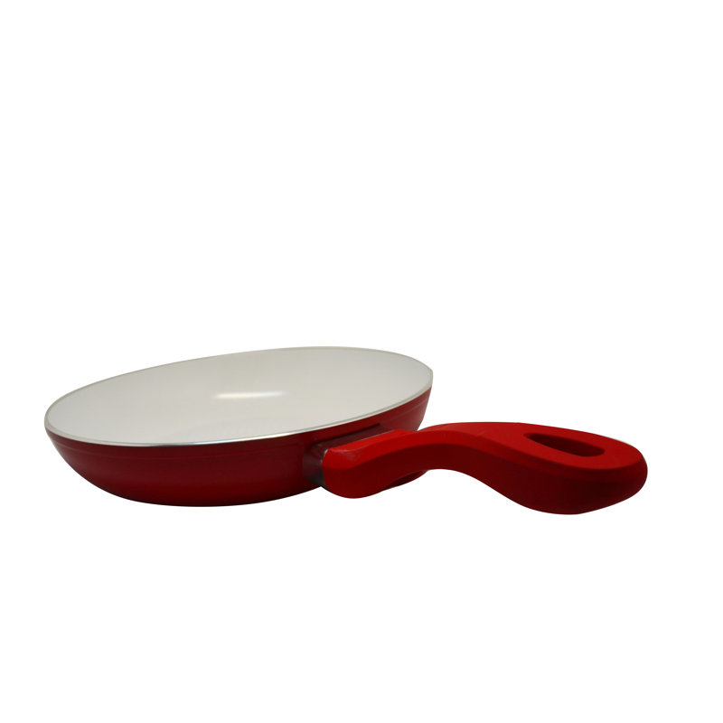 Ceramic Non-Stick Frying Pan, Red, 28.5 cm Diameter