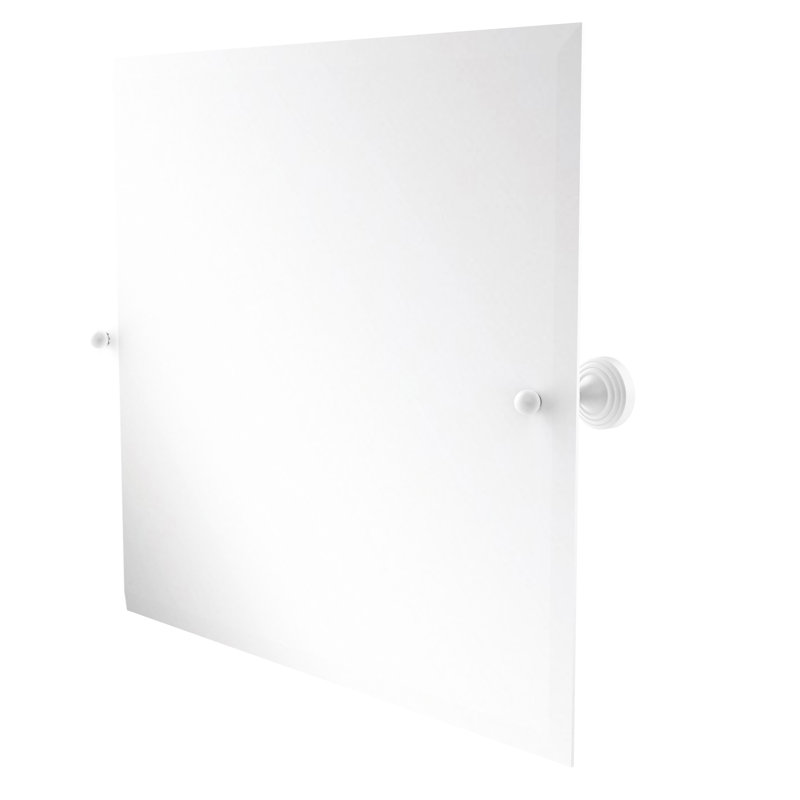 Miroir d'appoint Godin, Laiton antique, 25" H x 21" W x 3.6" D