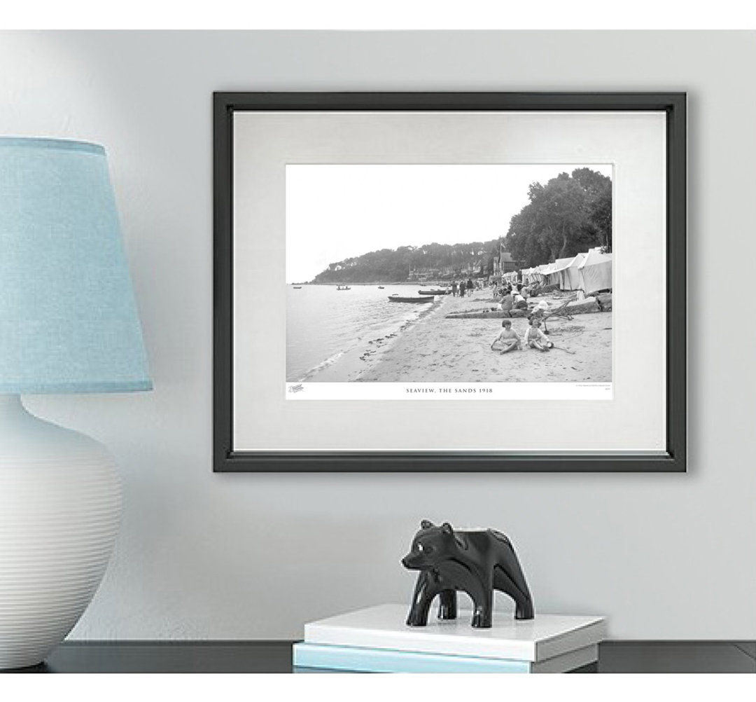 'Seaview, the Sands 1918' - Picture Frame Photograph Print on Paper