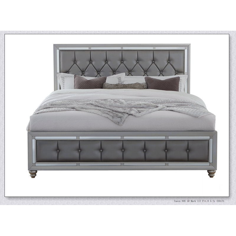 Chloe Gemstone Silver Full Bed