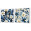 Paquin - ensemble de 2 estampes florales sur toile-102575322-102575329