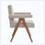 Fauteuil rembourré en tissu Poppy idéal pour la salle à manger à la maison-124576022