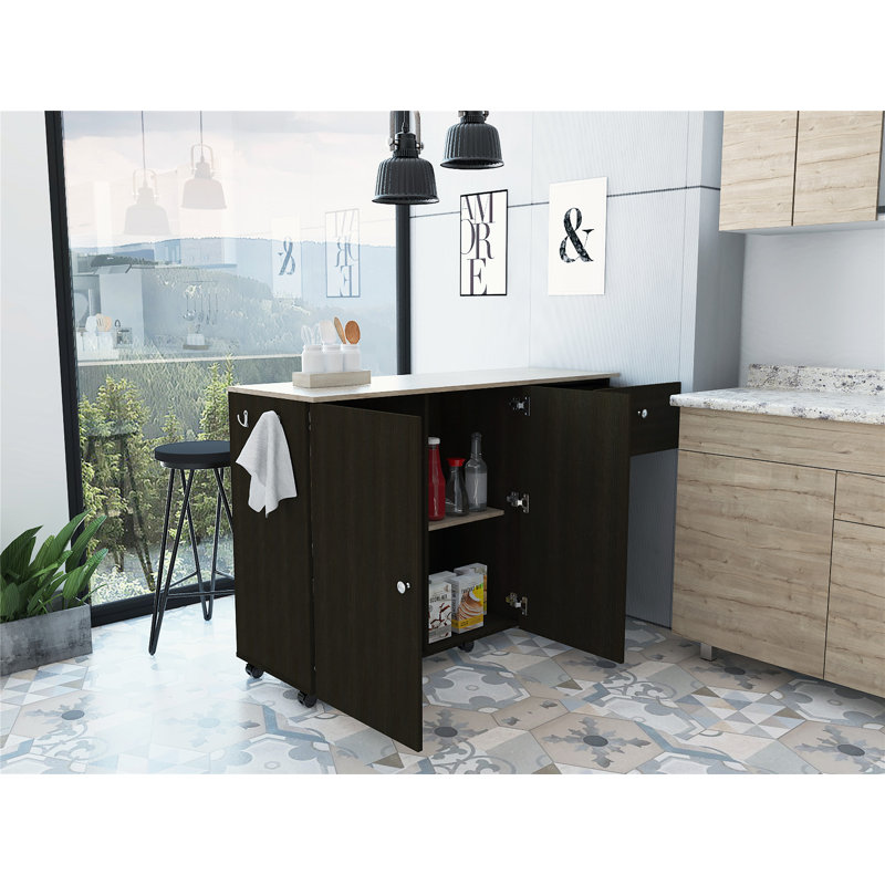 Versatile Kitchen Island with Multiple Storage Options for Stylish Cooking