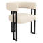 48cm H Upholstered Metal Armchair in Beige-1211764329