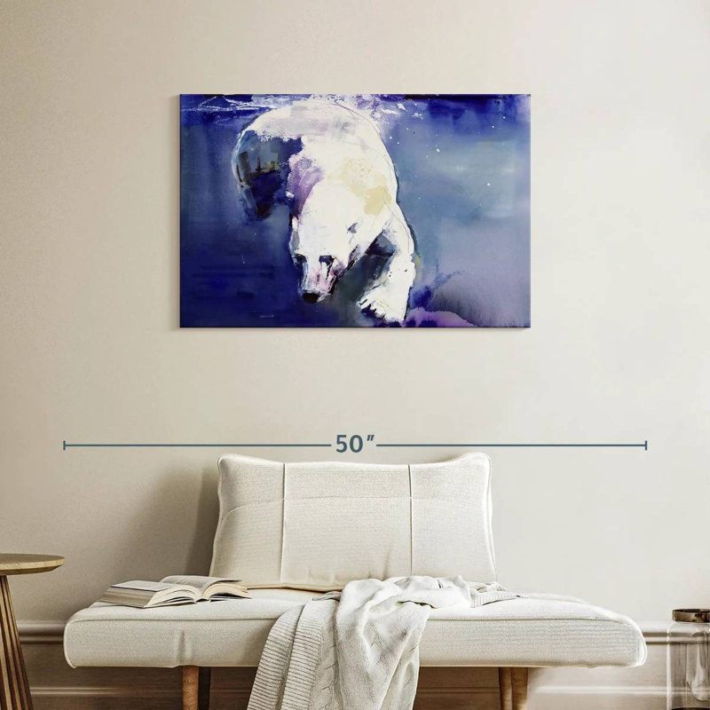 Brampt Underwater Bear, 24" H x 36" W