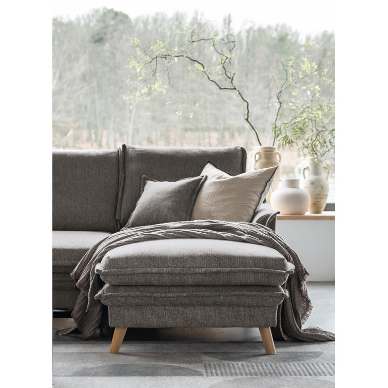 Charming Charlie Limited 4 Seater Sofa Bed, Grey, Right facing