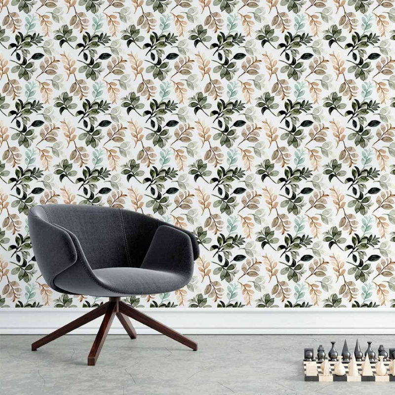 Rouleau de papier peint adhésif Hering, Rose, L 126 po x l 24 po
