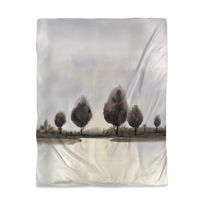 Abstract Blue Trees Duvet Cover | Home Decor Bedding