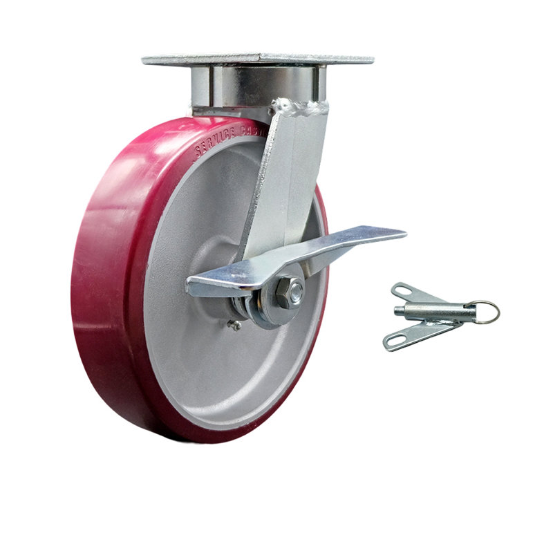 Kingpinless Poly on Aluminum Caster