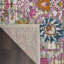 Tapis floral tissé à la machine 9 pi x 12 pi gris