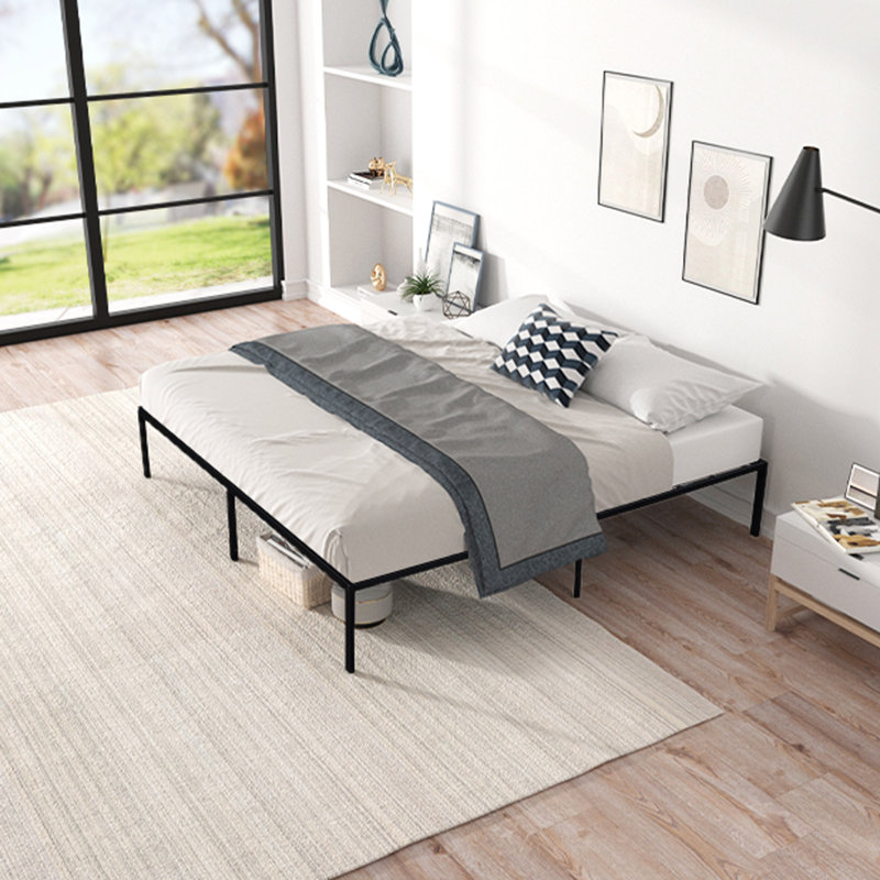 Modern Metal Bed Frame, Queen