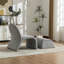 Fauteuil d'appoint rembourré avec repose-pieds Modern Chenille-642965691