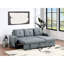 Canapé modulaire convertible noir et gris