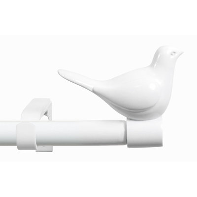 Adjustable 0.75'' Single Curtain Rod