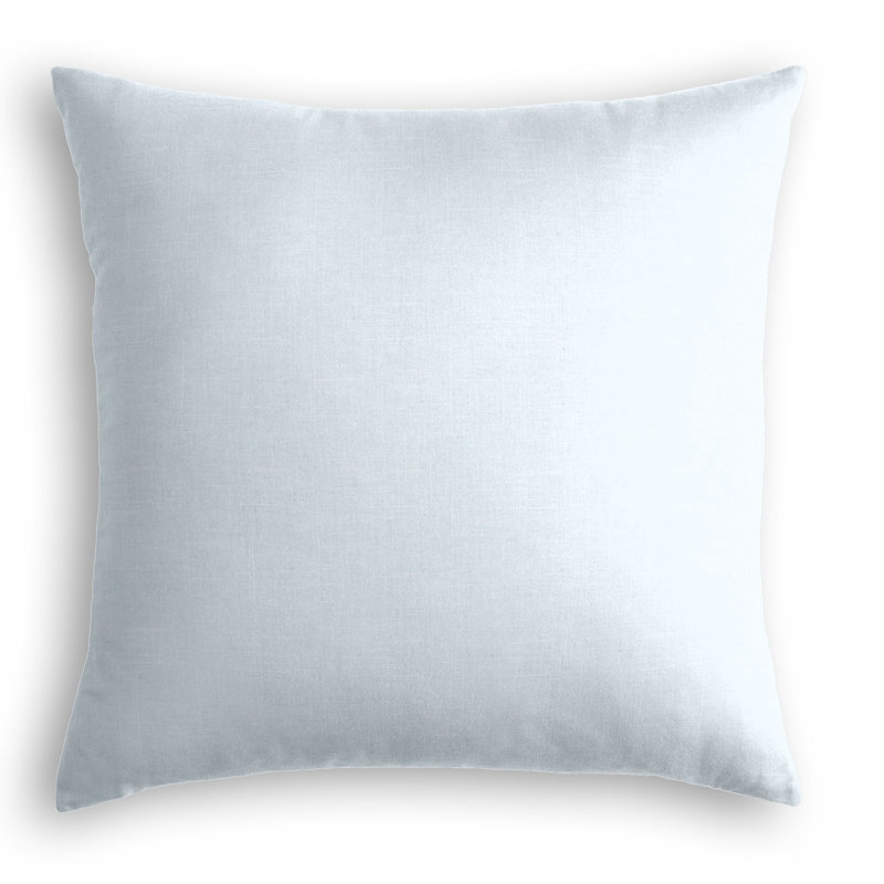 Housse de coussin carrée, 16 po x 16 po, Bleu clair, Duvet