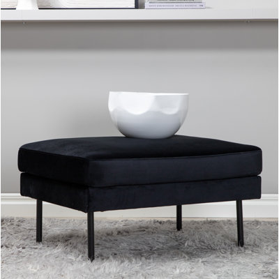 Dareon 64cm Wide Velvet Rectangle Ottoman