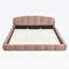 Lit de plancher à profil bas, tête de lit courbée et pied de lit enveloppé-1394618400-1394618415