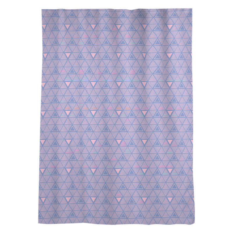 Jordao Sheer Curtain Single Panel, Blue/Pink