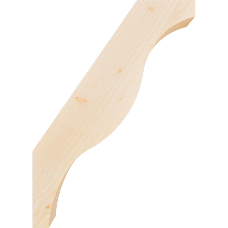 Attelle de genou Funston, Sapin de Douglas, Lisse, H 28 po x l 3,5 po x P 20 po