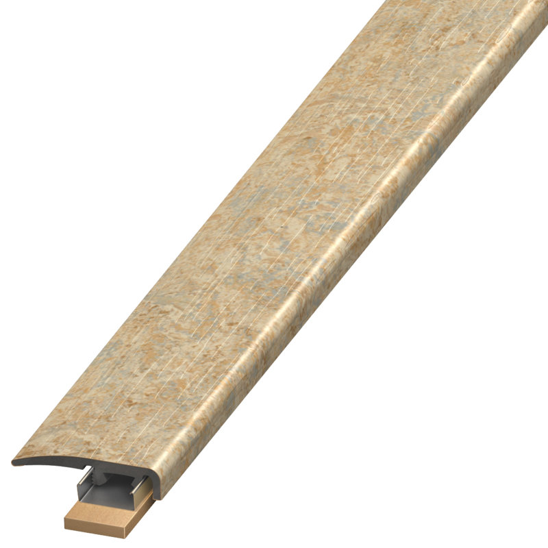 Plastic 1.38'' W x 94'' L End Cap, Caribbean