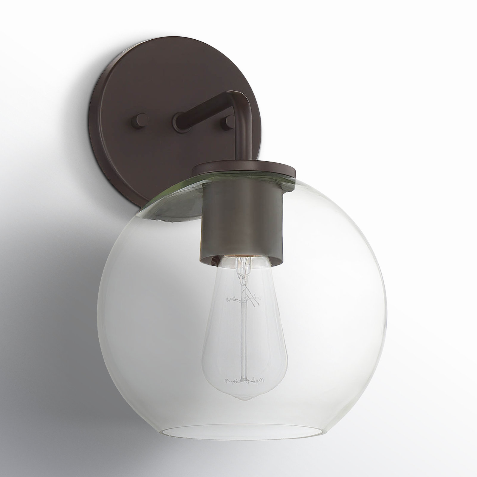 Boca Single Light Outdoor Wall Light, Oil Rubbed Bronze
