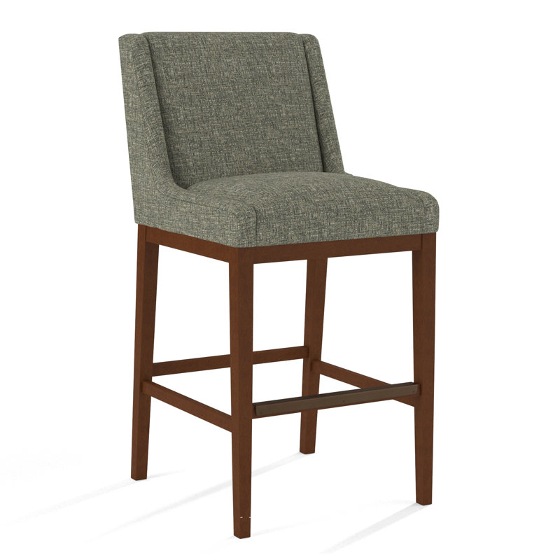 Upholstered Stool, 61558-61, English Saddle