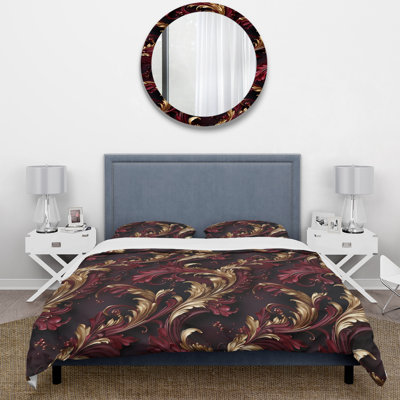 Ensemble de housse de couette Opulent Royal Scrolls