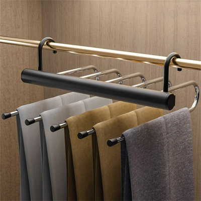 Cintre pour pantalons pliable en alliage d'aluminium