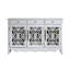 Banc de rangement blanc en bois manufacturé