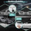 16 lumières de garage hexagonales à DEL