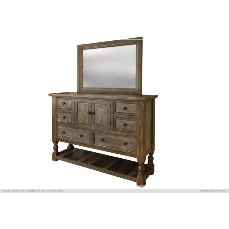 Commode 6 tiroirs Esbeydy (MIROIR NON INCLUS)