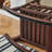 Elegant solid walnut environmental rocking chair