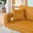 74.01" Corduroy Sofa with 3-position Adjustable Backrest, Cup Holders on Armrests and 2 Throw Pillows-1558163786
