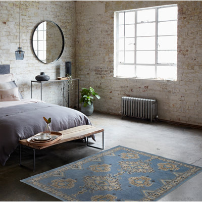 French Connection Halyn Machine Washable Stonewash Printed Cotton Rugs