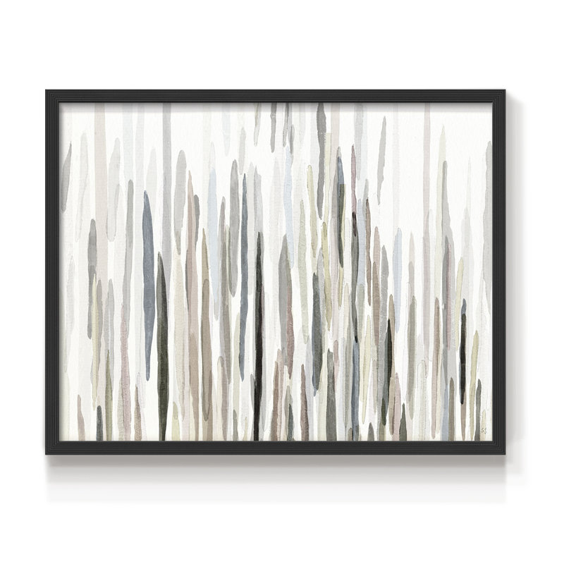 Earth Tone Rhythm -Framed Print - Restickable, 11" H x 14" W, Black