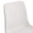 White Artificial Leather Backrest Cushion Dining Chair