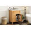 Meuble-lavabo de salle de bain de 61 cm avec lavabo en céramique, en bois massif, un tiroir à charnières, deux tiroirs, une étagère réglable, des poignées en métal doré, des charnières en acier inoxydable, porte d'armoire en pin autoportante de 61 cm de profondeur.