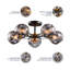 Rotan Glass Semi Flush Mount