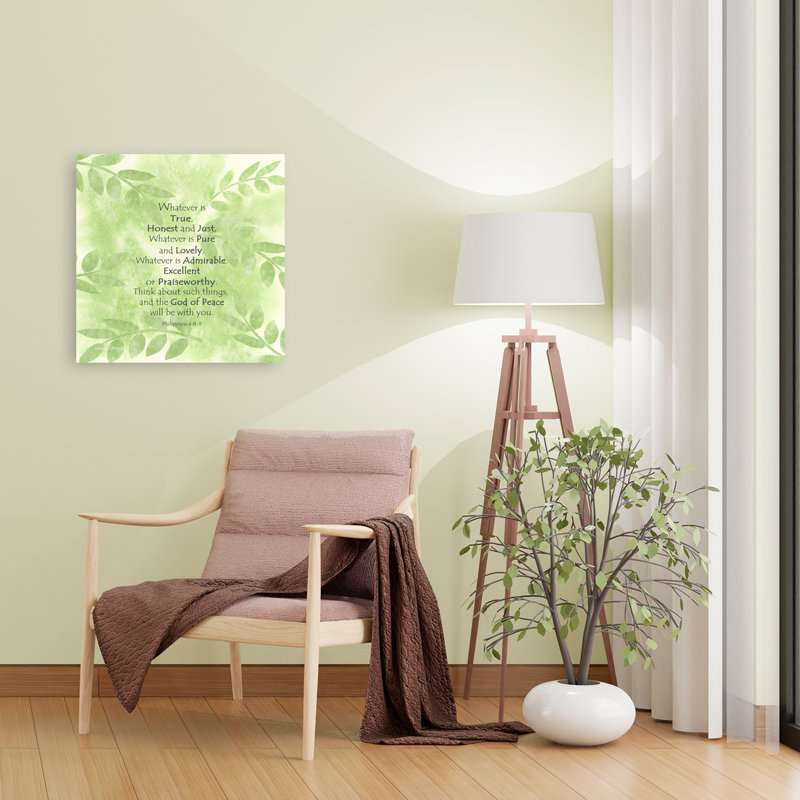 Whatever Is True Abstract Contemporary Landscape Nature Wall Art Print, 60.96cm H x 60.96cm W