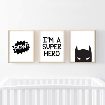 Characters 3 - Piece Paper Print