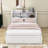 Preli Full Size Wood Platform Bed with Twin Size Trundle,Shelves and Drawers-342405035