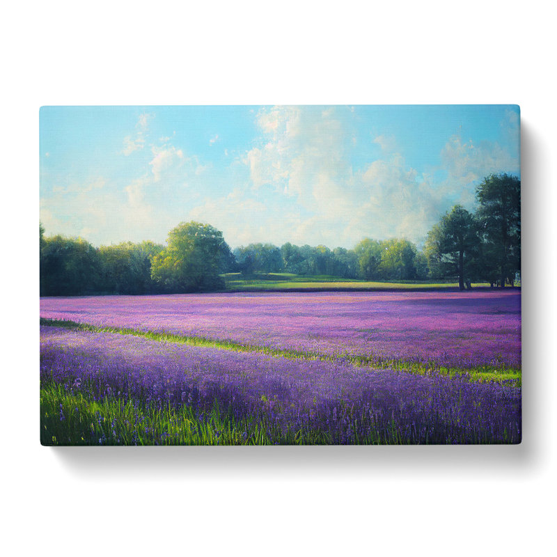 Head Turning Bluebell Field - Wrapped Canvas, 35cm H x 50cm W x 3cm D