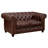 Loveseat With Button Tufted Backrest And Rolled Design Arms-1061888588