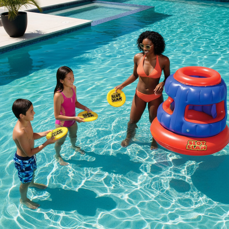 Jeu de piscine gonflable Slam Disc Toss - 28,5 po
