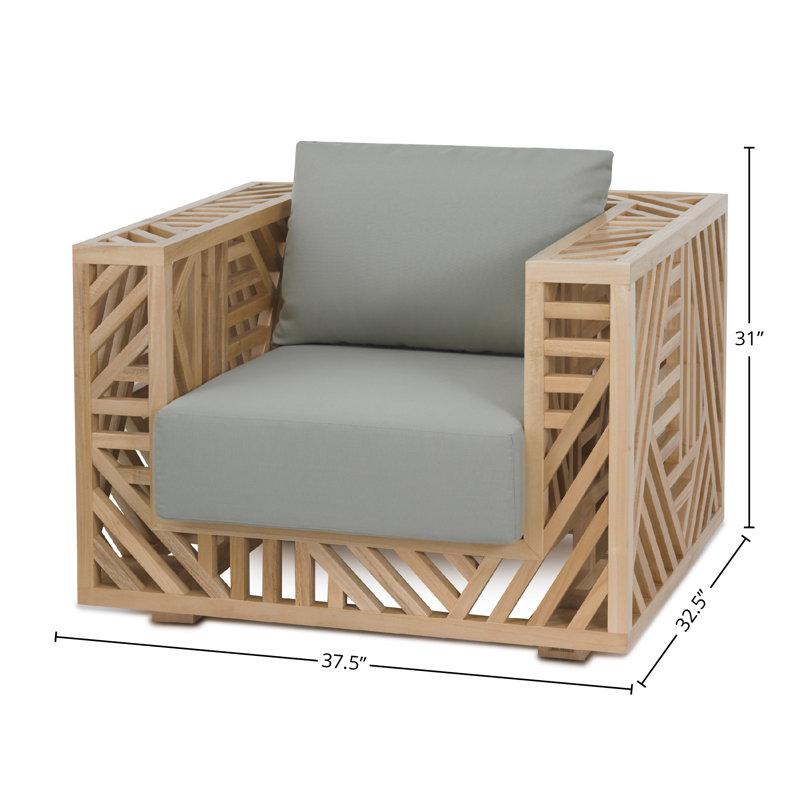 Ari Upholstered Arm Chair, Natural